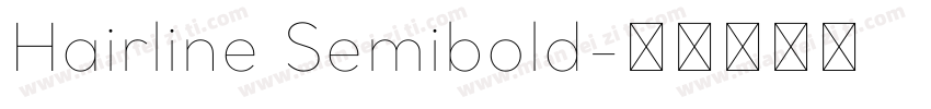 Hairline Semibold字体转换